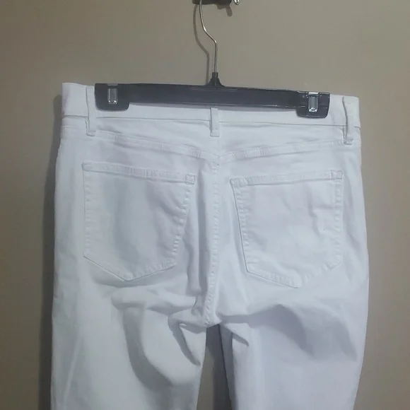 Ann Taylor Crisp White Skinny Jeans Size 4 - Picture 4 of 4